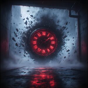 TIME RUNS OUT tense dark trap beat cover art